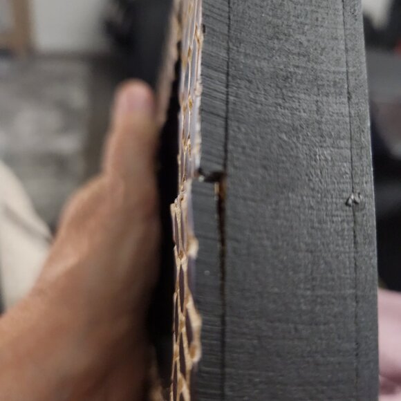 Safari Wood Clock Giraffe Print Shelf Size African Animal Theme Made in India - Picture 8 of 10